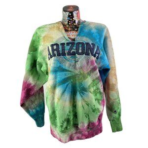 Champion Reverse Weave Arizona Tie Dye Sweatshirt Womens XXL One of a Kind